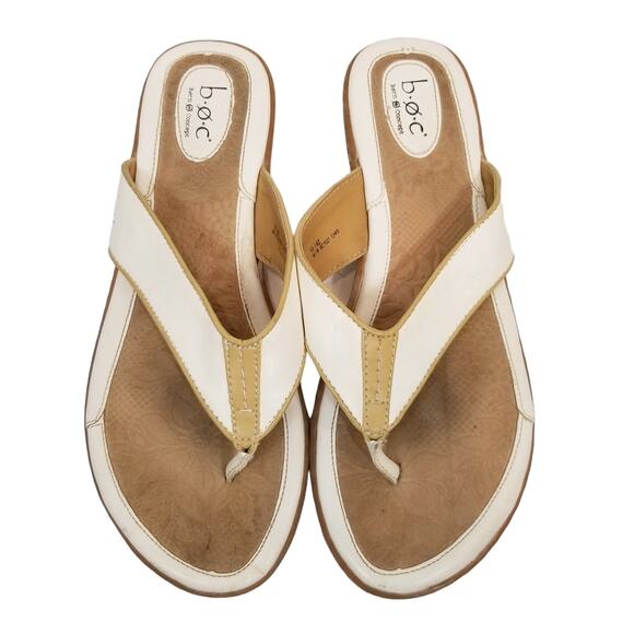 b.o.c Born Concept Vegan Faux Leather Flip Flops Sandals Size 10 - Picture 2 of 10